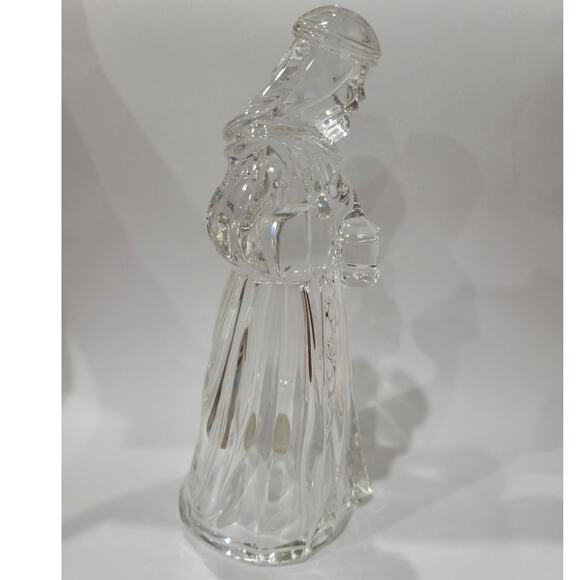 Vintage Princess House 24% Lead Crystal King Gaspar Christmas‎ Nativity PH Stamp - Picture 7 of 12